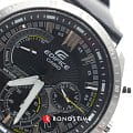 Casio Casio Edifice EFR-570BL-1A, edifice япония мужские часы на браслете кожаный боковой вид