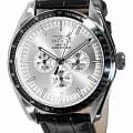 Invicta Invicta Specialty IN45968  IN45968 кварцевые мужские часы серебристый циферблат, браслет кожаный — вид спереди
