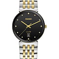Rado Rado Florence Classic Diamonds R48912743  R48912743 кварцевые женские часы черный циферблат, браслет нержавеющая сталь с pvd-покрытием — вид спереди