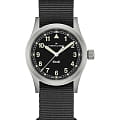 Hamilton Hamilton Khaki Field Quartz 33mm H69301430  H69301430 кварцевые мужские часы черный циферблат, браслет тканевый — вид спереди