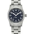 Hamilton Hamilton Khaki Field Quartz 33mm H69301140  H69301140 кварцевые мужские часы синий циферблат, браслет нержавеющая сталь — вид спереди