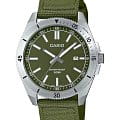 Casio Casio Collection MTP-B155C-3EV  MTP-B155C-3EV кварцевые мужские часы зеленый циферблат, браслет тканевый — вид спереди