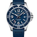 Breitling Breitling Superocean Automatic 42 A17366D81C1S1  A17366D81C1S1 механические мужские часы синий циферблат, браслет каучук — вид спереди