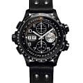 Hamilton Hamilton Khaki Aviation X-Wind Auto Chrono H77736733  H77736733 механические мужские часы черный циферблат, браслет кожаный — вид спереди