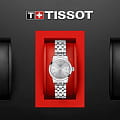 Tissot Tissot Classic Dream Lady T129.210.11.031.00 кварцевые женские часы часы крупный план серебристый циферблата