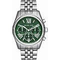Michael Kors Michael Kors Lexington MK6222  MK6222 кварцевые женские часы зеленый циферблат, браслет нержавеющая сталь — вид спереди