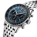 Breitling Breitling Navitimer B01 Chronograph 41 AB0139241C1A1 механические мужские часы часы крупный план синий циферблата