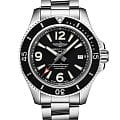 Breitling Breitling Superocean Automatic 42 A17366021B1A1  A17366021B1A1 механические мужские часы черный циферблат, браслет нержавеющая сталь — вид спереди