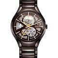 Rado Rado True Automatic Open Heart R27511302 Automatic R27511302 механические мужские часы черный циферблат, браслет плазменная керамика — вид спереди