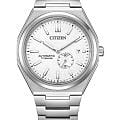 Citizen Citizen Super Titanium NJ0180-80A  NJ0180-80A механические мужские часы серебристый циферблат, браслет титановый — вид спереди