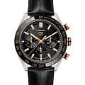 TAG Heuer TAG Heuer Carrera CBN2A5A.FC6481  CBN2A5A.FC6481 механические мужские часы черный циферблат, браслет кожаный — вид спереди