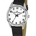 Jacques Lemans Jacques Lemans 1-2070B  1-2070B кварцевые мужские часы белый циферблат, браслет кожаный — вид спереди