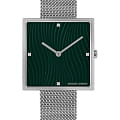 Jacques Lemans Jacques Lemans  Design Collection 1-2094A  1-2094A кварцевые женские часы зеленый циферблат, браслет нержавеющая сталь — вид спереди