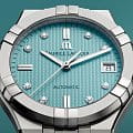 Оригинальные часы Maurice Lacroix Maurice Lacroix Aikon Automatic Limited Summer Edition 35 mm AI6006-SS00F-451-C механические калибр механизма ml115 общий вид