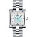Tissot Tissot T02 T090.310.11.111.01  T0903101111101 кварцевые женские часы белый циферблат, браслет нержавеющая сталь — вид спереди
