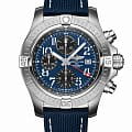 Breitling Breitling Avenger Chronograph GMT 45 A24315101C1X1  A24315101C1X1 механические мужские часы синий циферблат, браслет кожаный — вид спереди