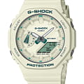 Casio Casio G-Shock GMA-S2100GA-7ADR (GMA-S2100GA-7A)  GMA-S2100GA-7A электронные женские часы бежевый циферблат, браслет пластик — вид спереди