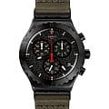 Swatch Swatch I New Chrono YVB416  YVB416 кварцевые мужские часы черный циферблат, браслет тканевый — вид спереди