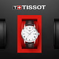 Tissot Tissot Classic Dream T129.410.16.013.00 кварцевые мужские часы часы, крупный план белый циферблат