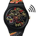 Swatch Swatch New Gent Biosourced Swatch Pay! SO29Z137-5300  SO29Z137-5300 кварцевые мужские часы цветной циферблат, браслет силикон — вид спереди