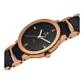 Rado Rado Centrix Diamonds R30183712 механические женские часы часы крупный план черный циферблата