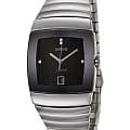 Rado Rado Sintra R13777702  R13777702 кварцевые мужские часы черный циферблат, браслет ceramos™ — вид спереди