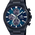 Casio Casio Edifice EQS-950DC-2AVUDF (EQS-950DC-2A) EQS EQS-950DC-2A кварцевые мужские часы синий циферблат, браслет нержавеющая сталь с ip-покрытием — вид спереди