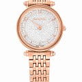 Swarovski Swarovski Crystalline Wonder 5656911  5656911 кварцевые женские часы  серебристый циферблат, браслет нержавеющая сталь с pvd-покрытием — вид спереди