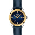 Tissot Tissot T-My Lady Automatic 18K Gold T930.007.46.046.00 T My Lady T9300074604600 механические женские часы  синий циферблат, браслет кожаный — вид спереди