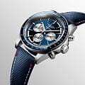 Longines Longines Conquest L3.835.4.91.2, hydroconquest швейцария мужские часы на браслете тканевый боковой вид