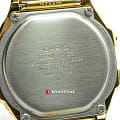 Casio Casio A-168WG-9 кварцевые мужские часы часы крупный план серый циферблата