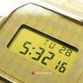 Casio Casio A-168WG-9BER,  япония мужские часы на браслете сталь с ip покрытием боковой вид