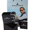 Jacques Lemans Jacques Lemans Automatic 1-2087J механические мужские часы часы, крупный план серебристый циферблат