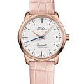 Mido Mido Baroncelli Heritage Lady M027.207.36.010.00  M0272073601000 механические женские часы белый циферблат, браслет кожаный — вид спереди