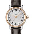 Tissot Tissot Bridgeport Automatic Lady T097.007.26.033.00 Bridgeport T0970072603300 механические женские часы белый циферблат, браслет кожаный — вид спереди