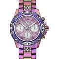 Guess Guess Sport GW0771L4  GW0771L4 кварцевые женские часы фиолетовый циферблат, браслет нержавеющая сталь с ip-покрытием — вид спереди