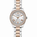 Guess Guess Dress Mini Luna GW0841L3  GW0841L3 кварцевые женские часы серебристый циферблат, браслет нержавеющая сталь с ip-покрытием — вид спереди