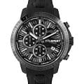 Plein Sport Plein Sport PSCBA0223  PSCBA0223 кварцевые мужские часы черный циферблат, браслет силикон — вид спереди
