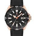 Wainer Wainer Sport WA.10922-D  WA.10922-D кварцевые мужские часы черный циферблат, браслет силикон — вид спереди
