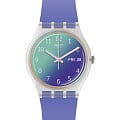 Swatch Swatch Gent Standard GE718  GE718 кварцевые женские часы фиолетовый циферблат, браслет силикон — вид спереди