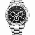 Jacques Philippe Jacques Philippe Classicus JPQGC701316  JPQGC701316 кварцевые мужские часы черный циферблат, браслет нержавеющая сталь 316l — вид спереди