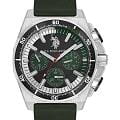 U.S. Polo Assn. U.S. Polo Assn. Crossing USPA1092-01  USPA1092-01 кварцевые мужские часы черный циферблат, браслет кожаный — вид спереди