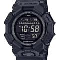 Casio Casio G-Shock GD-010-1A1  GD-010-1A1 электронные мужские часы черный циферблат, браслет пластик — вид спереди