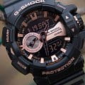 Casio GA-400GB-1A4 мужские часы застежка крупным планом
