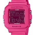 Casio Casio Baby-G BGD-10K-4DR (BGD-10K-4)  BGD-10K-4 электронные женские часы розовый циферблат, браслет пластик — вид спереди