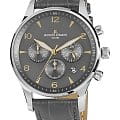 Jacques Lemans Jacques Lemans Classic 1-1654ZI  1-1654Zi кварцевые мужские часы серый циферблат, браслет кожаный — вид спереди