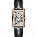 Longines Longines DolceVita L5.512.9.71.0  L55129710 кварцевые женские часы  белый циферблат, браслет кожаный — вид спереди