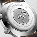 Longines Longines Legend Diver Watch L3.774.4.60.2  — детали корпуса и кожаный