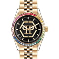 Philipp Plein Philipp Plein Street Couture PW2BA0623  PW2BA0623 кварцевые женские часы черный циферблат, браслет нержавеющая сталь с ip-покрытием — вид спереди