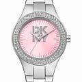 DKNY DKNY Parsons Glitz DK1L025M0025  DK1L025M0025 кварцевые женские часы розовый циферблат, браслет нержавеющая сталь — вид спереди